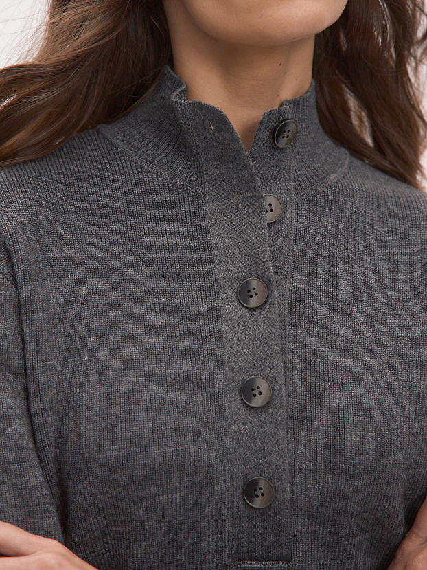 Мюнхен джемпер трикотажный (серый меланж, 44-46)