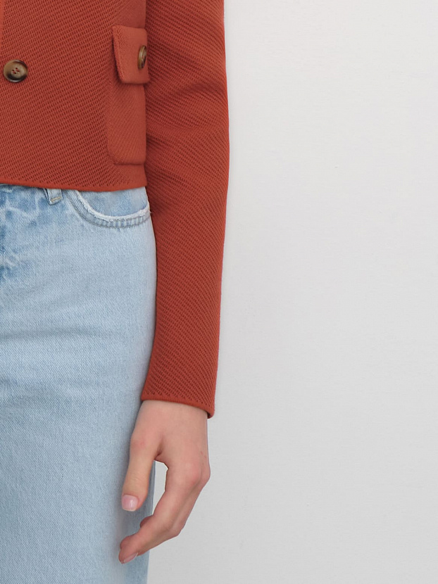 Лацио жакет трикотажный (темно-оранжевый, 44-46)