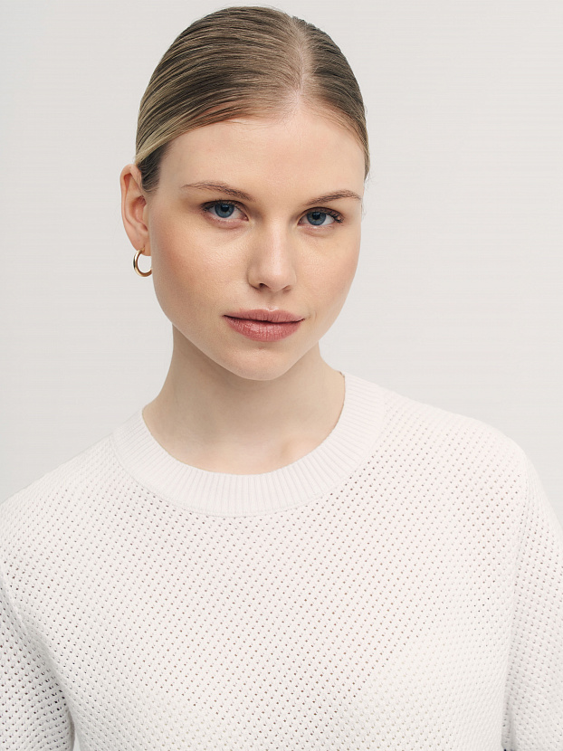 Элмонд джемпер (футболка) трикотажный (белый, 44-46)