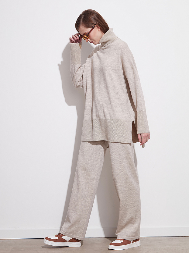 Сатурн брюки трикотажные (светло-песочный, 44-46/164-170)