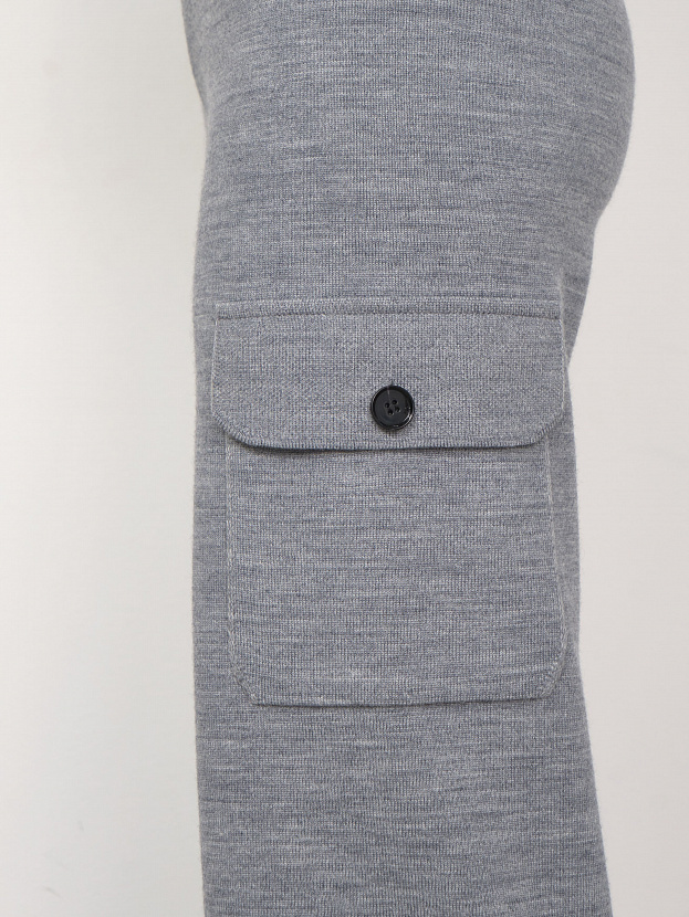 Эверест брюки трикотажные (серый меланж, 44-46/164-170)