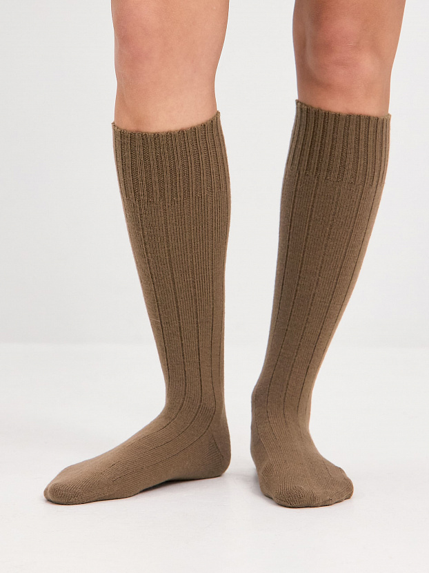 Гольфы трикотажные Степ (бежевый, 36-40)