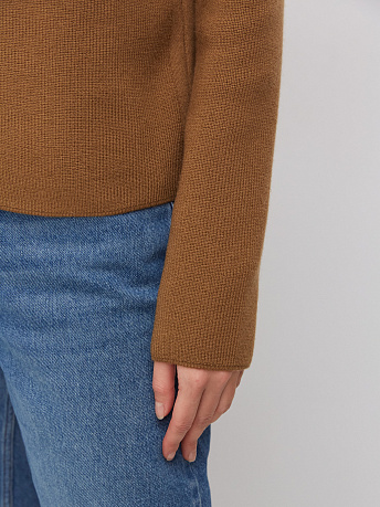 Джемпер поло из шерсти мериноса Крафт