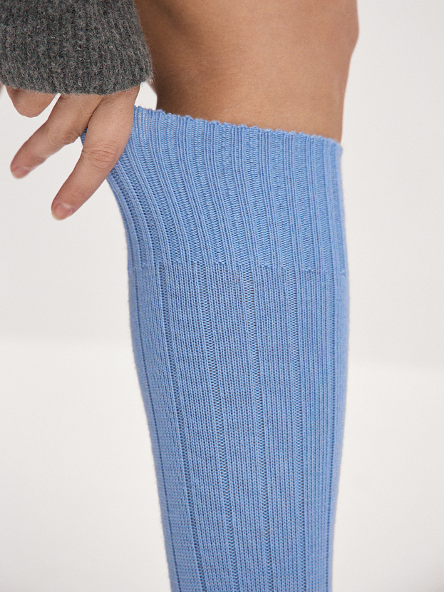 Гольфы трикотажные Степ (голубой, 36-40)