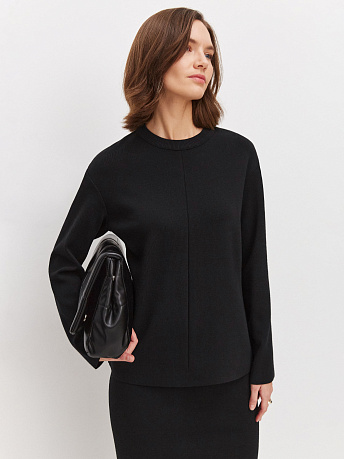 Джемпер из шерсти мериноса и вискозы Меридиан