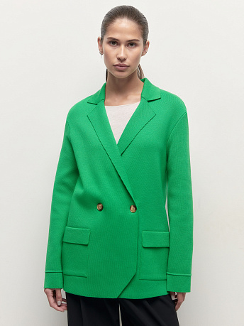 Пиджак двубортный из хлопка Монако