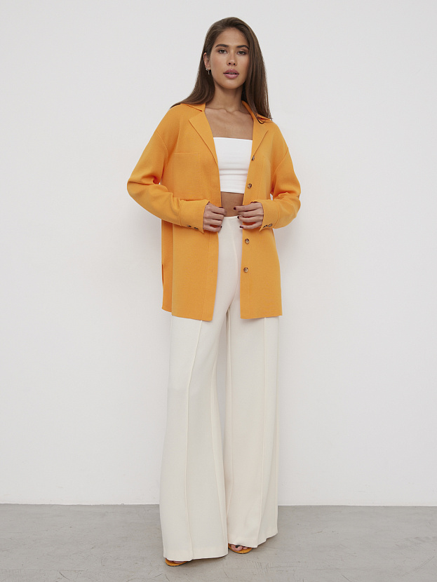 Тира кардиган трикотажный (оранжевый, 44-46)