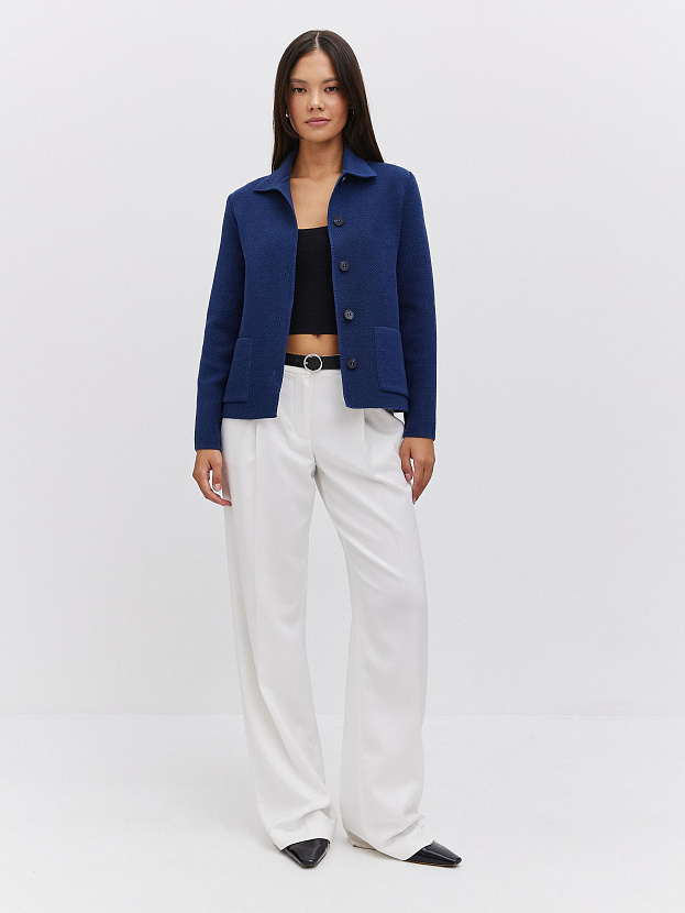 Аврора жакет трикотажный (т.синий, 44-46)