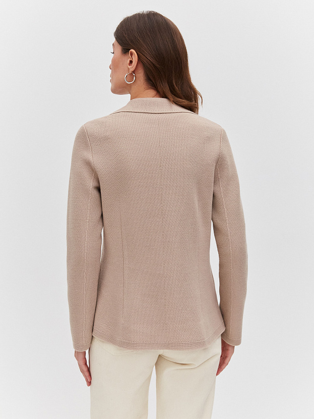 Имбирь жакет трикотажный (капучино, 46)