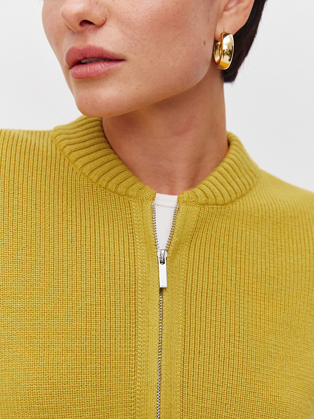 Эльба джемпер (бомбер) трикотажный (охра, 44-46)