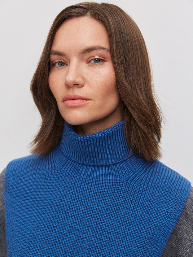 Катимо манишка трикотажная (ультрамарин)