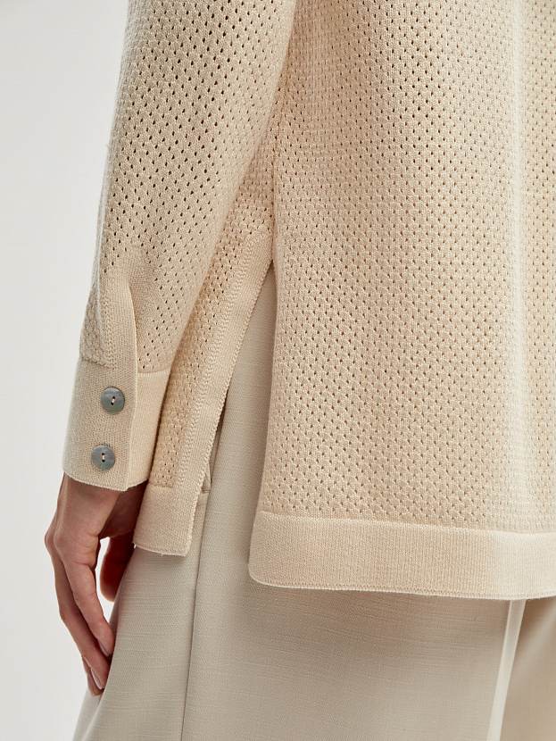 Джули кардиган трикотажный (кремовый, 44-46)