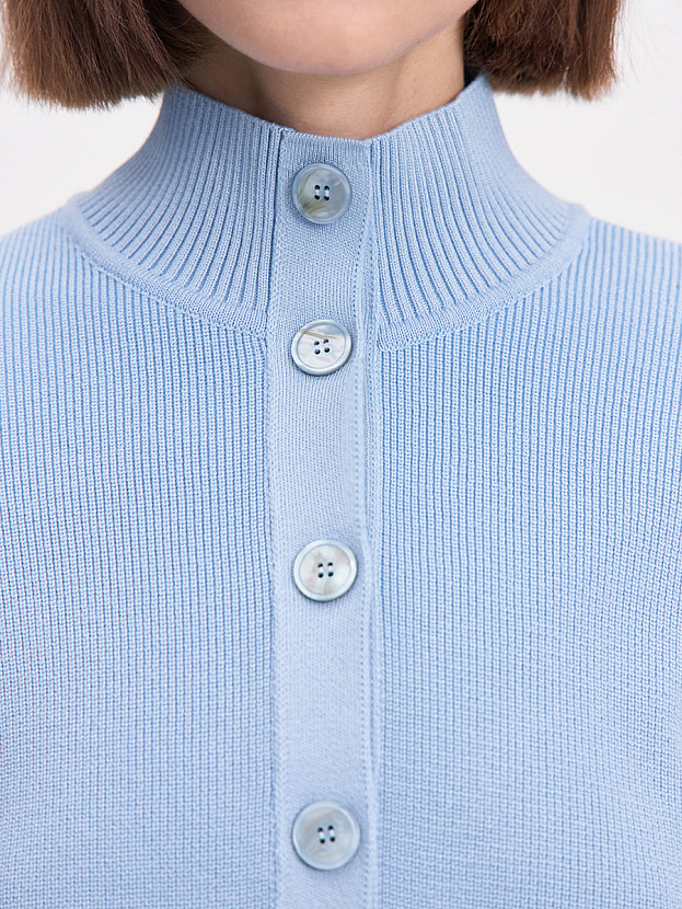 Латина кардиган трикотажный (голубой, 44-46)