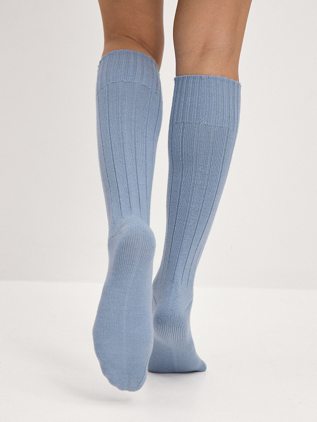 Гольфы трикотажные Степ (серо-голубой, 36-40)