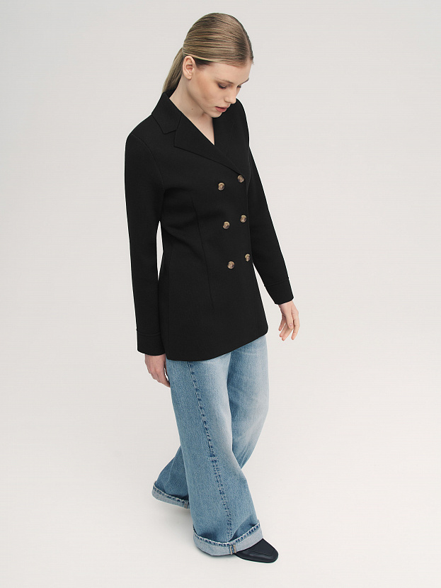 Диор жакет трикотажный (черный, 46)