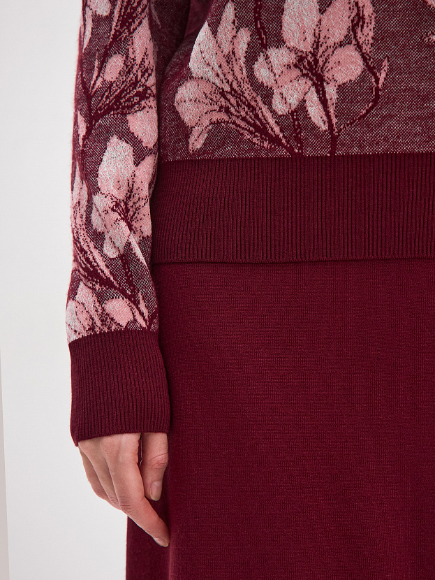 Лилу джемпер трикотажный (бордо, 44-46)