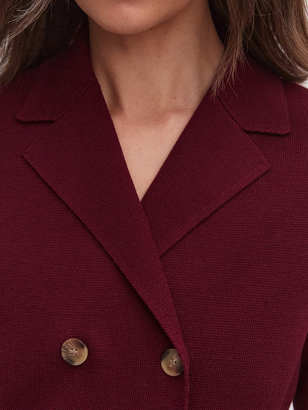 Диор жакет трикотажный (бордо, 46)