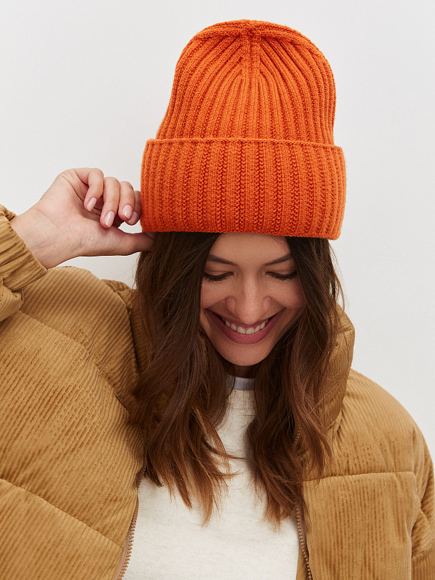 Лайт2 шапка трикотажная (ярко-оранжевый, 56-58)