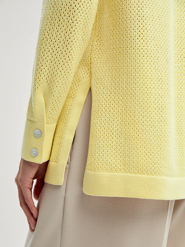 Джули кардиган трикотажный (желтый, 44-46)