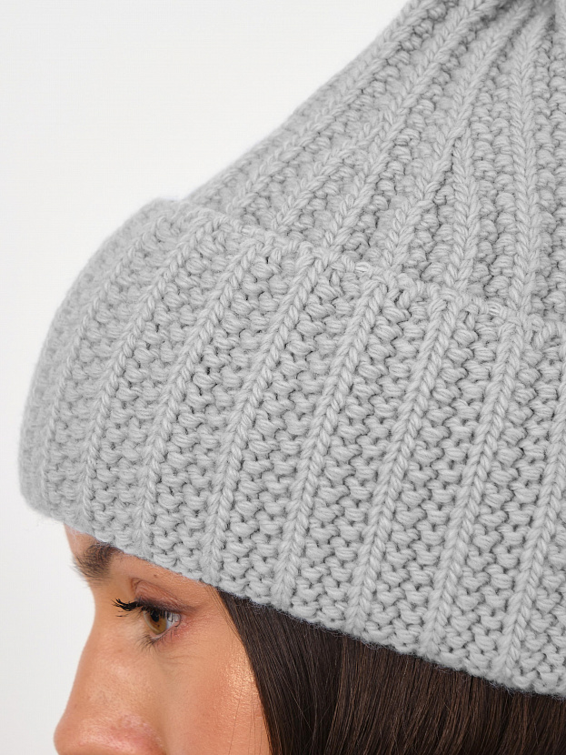 Черри шапка трикотажная (св. серый, 56-58)