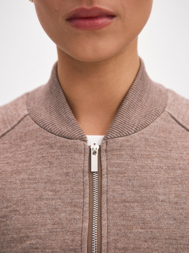 Арте кардиган (бомбер) трикотажный (какао, 44-46)