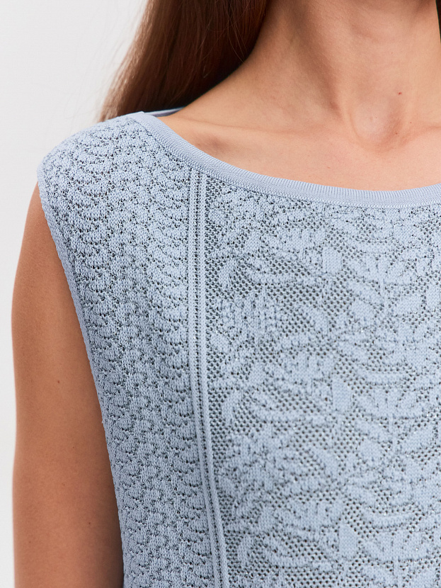 Шарлиз1 джемпер трикотажный (голубой, 44-46)