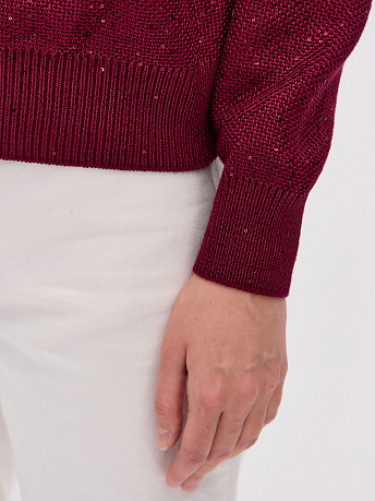 Бомбер из хлопка с пайетками Рио