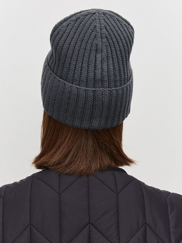 Лайт2 шапка трикотажная (т.графит, 56-58)