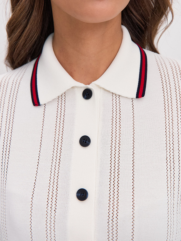 Данте джемпер (футболка) трикотажный (белый/синий, 44-46)