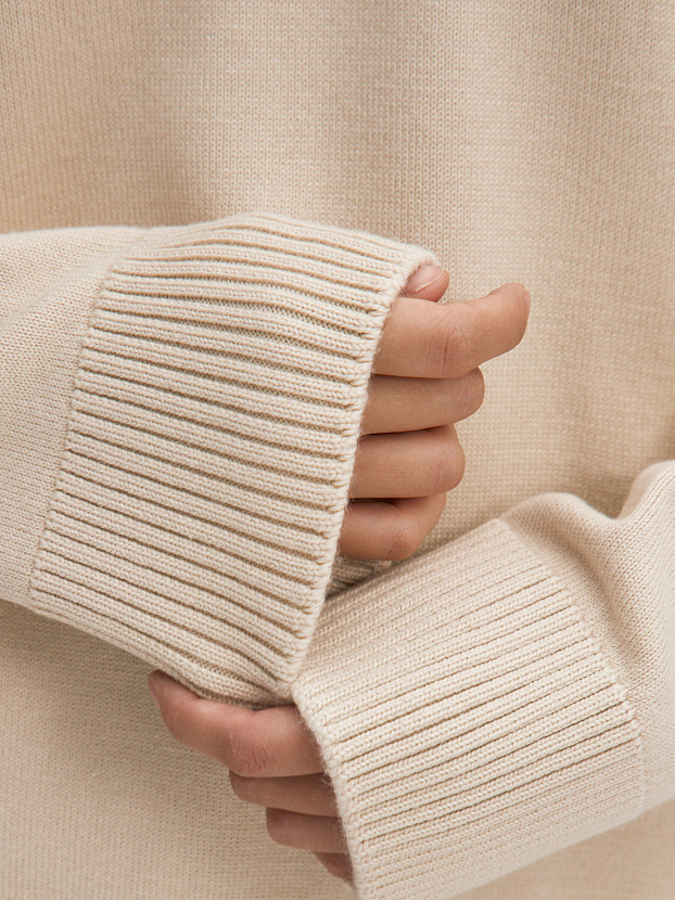 Спирит джемпер трикотажный (кремовый, 44-46)