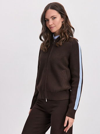 Бомбер из хлопка с рукавами реглан Энджел