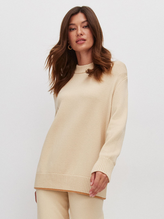 Кураж джемпер трикотажный (кремовый, 44-46)