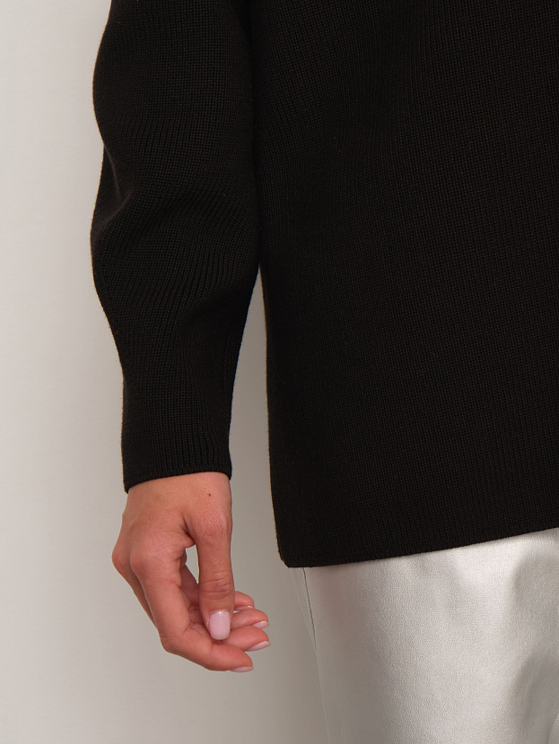 Родос кардиган трикотажный (черный, 44-46)