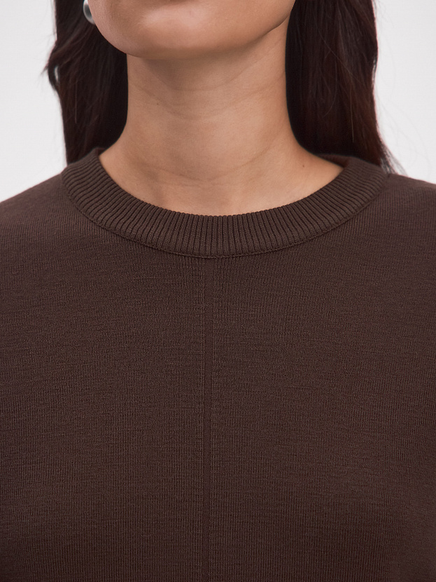 Меридиан костюм (джемпер+юбка) трикотажный (кофе, 44-46)