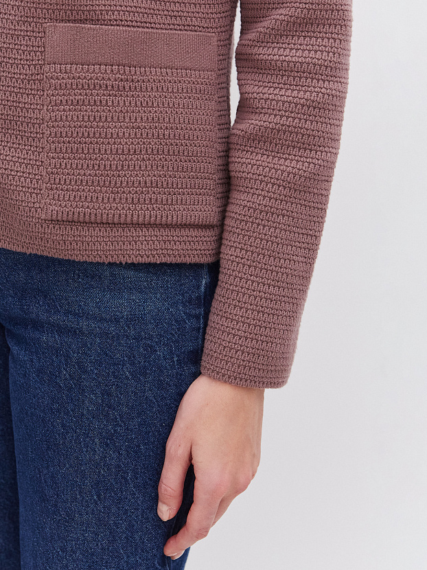 Шарм жакет трикотажный (кофейный, 46)