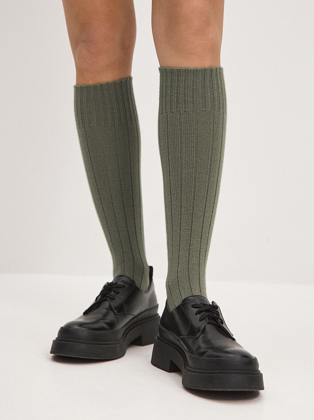 Гольфы трикотажные Степ (оливковый, 36-40)