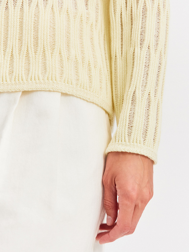 Альфа джемпер трикотажный (бледно-желтый, 40-44)