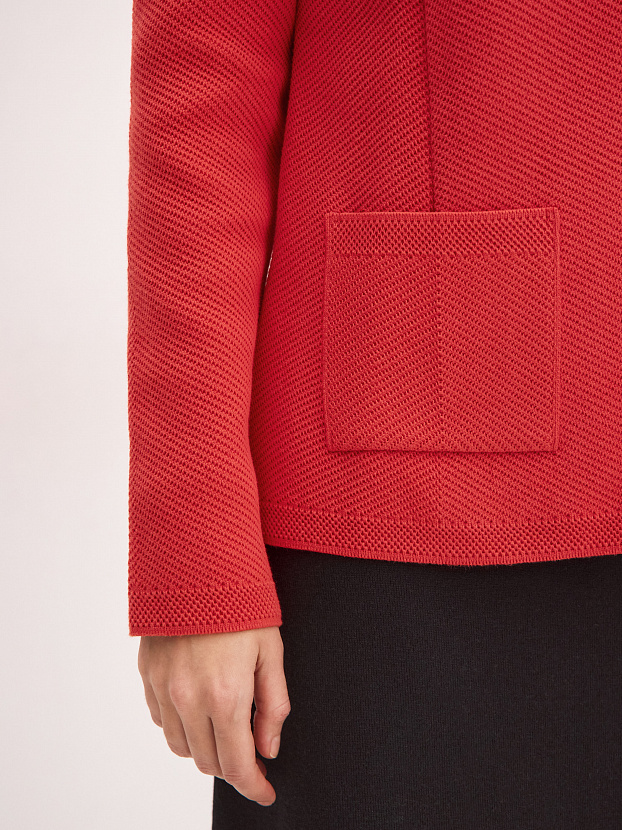 Рута жакет трикотажный (красный, 46)