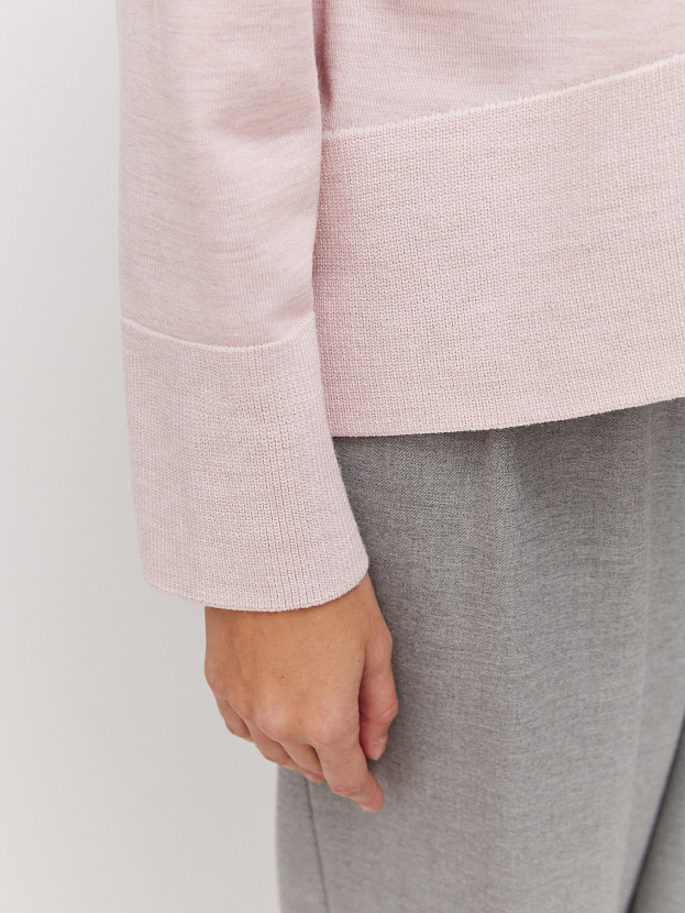 Дания джемпер трикотажный (бледно-розовый, 44-46)