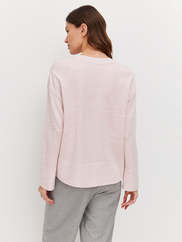 Дания джемпер трикотажный (бледно-розовый, 44-46)