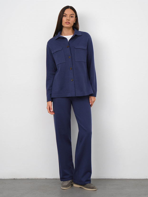 Джемми брюки трикотажные (синий, 44-46/164-170)