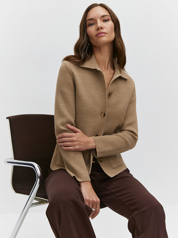 Аврора жакет трикотажный (св.бежевый, 44-46)