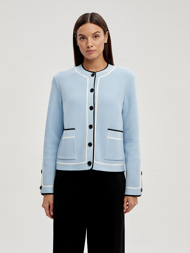 Майя жакет трикотажный (св.голубой, 46-48)
