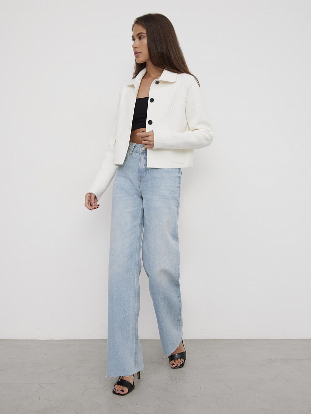 Лацио жакет трикотажный (молочный, 44-46)