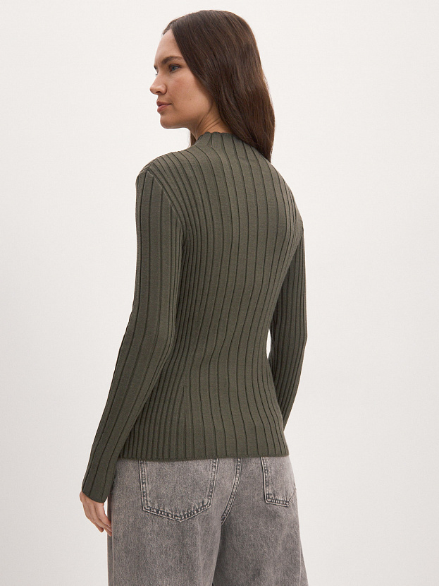 Латте водолазка трикотажная (хаки, 44-46)