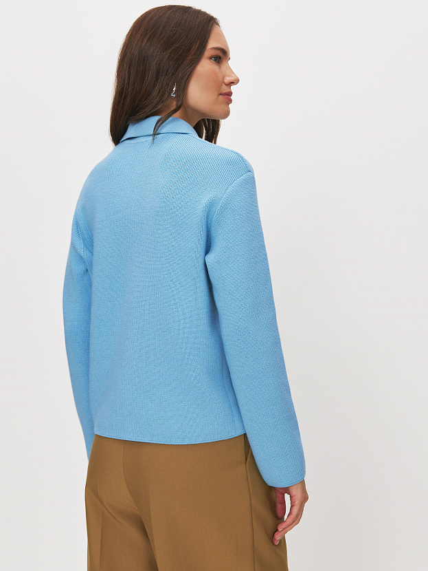 Крафт джемпер трикотажный (голубой, 44-46)