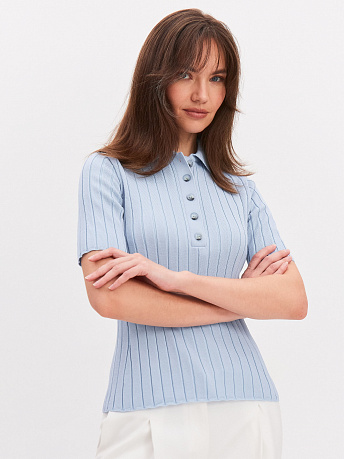 Поло облегающего силуэта Вега