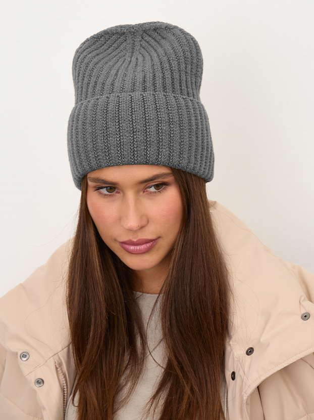 Лайт шапка трикотажная (мышино-серый, 56-58)