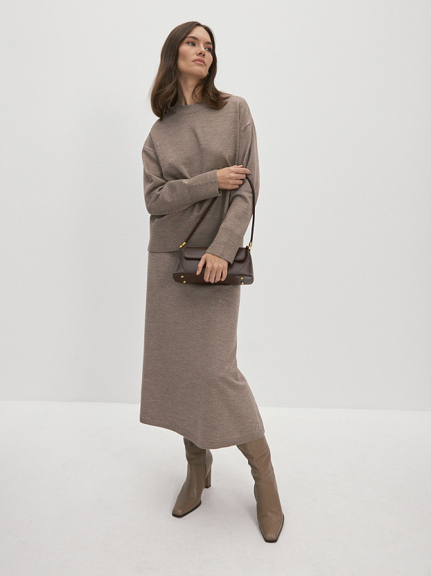 Мисти юбка трикотажная (какао, 44-46)