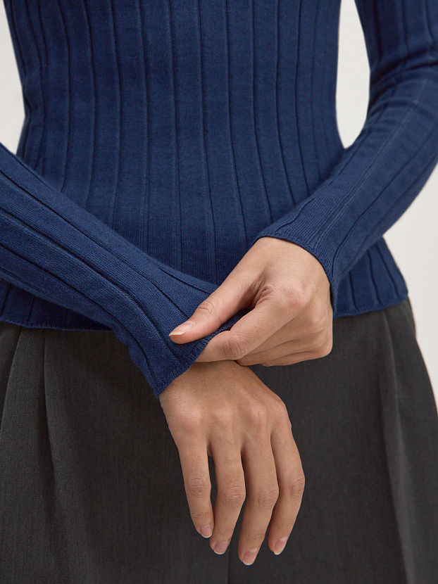 Веста водолазка трикотажная (темно-синий, 44-46)